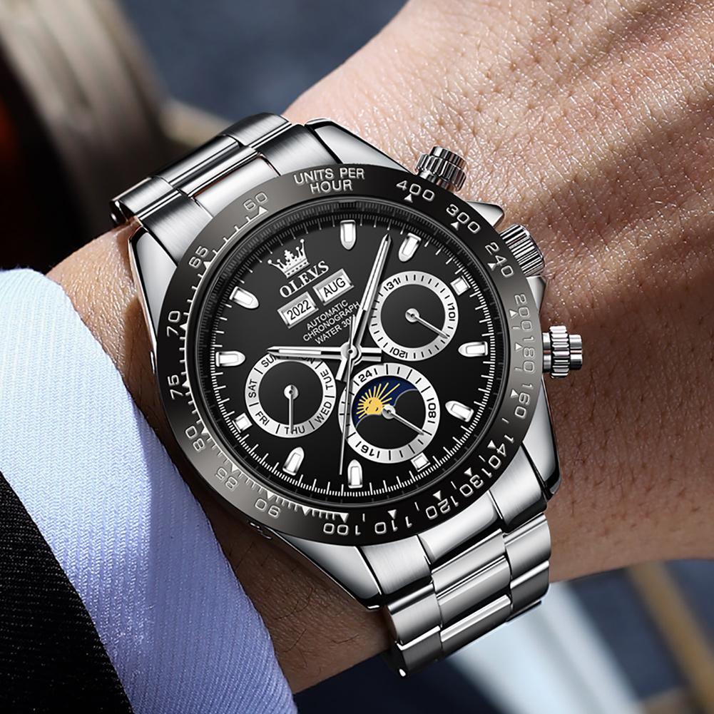 OLEVS 6654 Luxury Mens Watch Chronograph