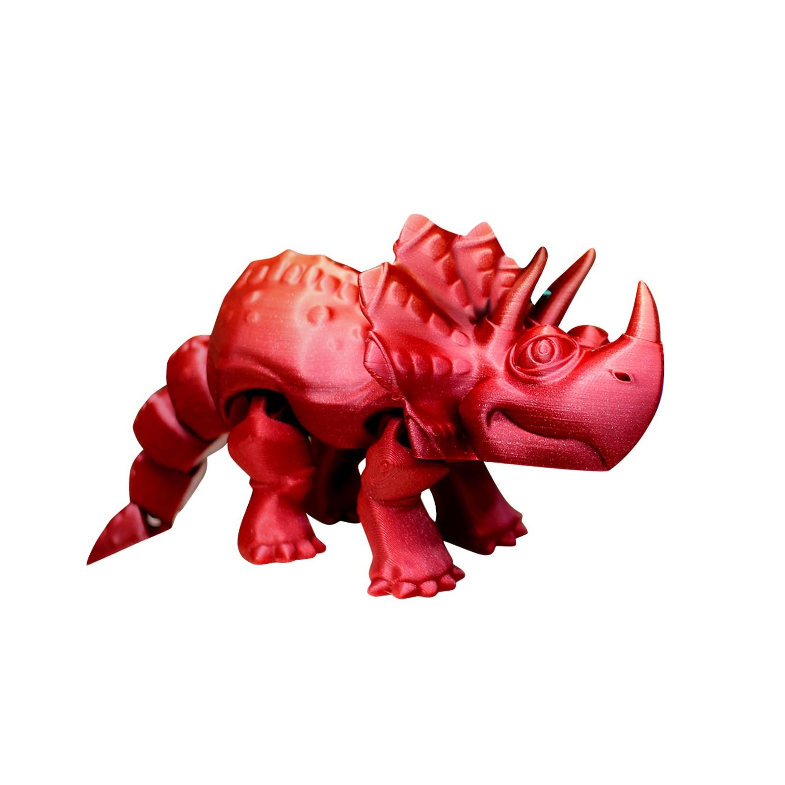 

3D-печатная шарнирная творческая игрушка, декоративная модель для взрослых и детей One Size красный
