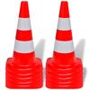 Red and White Reflective Traffic Cones 50 Cm