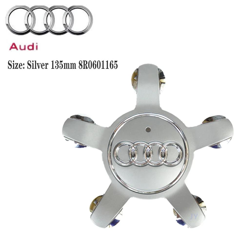 4PCS 135MM Car Wheel Center Cap Hub Covers Badge For Audi A3 A4 A5 A6 A7 A8 S4 S6 Q5 Q7 TT B5 B6 8R0601165 4F0601165N Accessory
