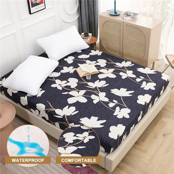 2023 cearșaf de pat impermeabil, husă pentru saltea de pat, cu imprimare 3D, lenjerie de pat, cuvertură de protecție impermeabilă, cuvertură de pat, fără față de pernă