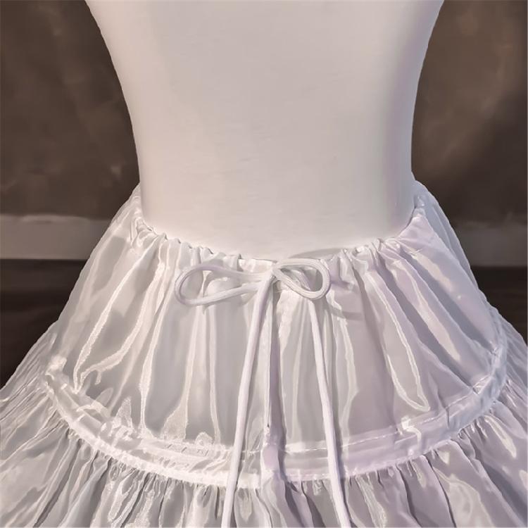 White Crinoline 35cm Childrens Petticoat Designed For Special Occasion And Stage Costumes