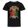 HOT Juneteenth Black History Day Kids Premium T Shirt Vintage Washed Homme Comfortable Versatile Graphic Breathable Fashion