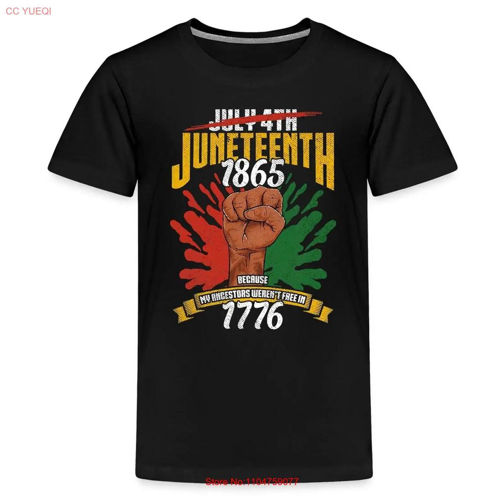HOT Juneteenth Black History Day Kids Premium T Shirt vintage Washed homme Comfortable Versatile graphic Breathable fashion