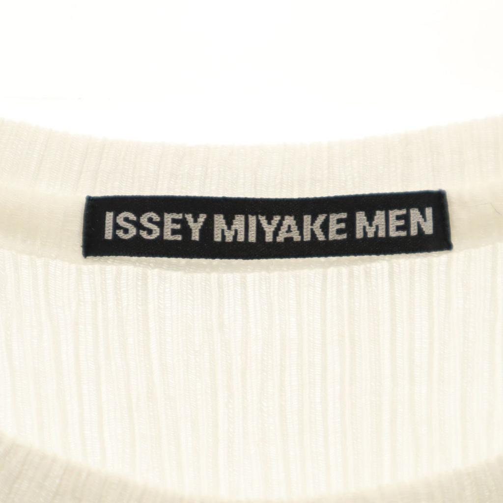 ISSEY MIYAKE MEN made in Japan Short sleeve Pleated T-shirt 4 white Men's Used