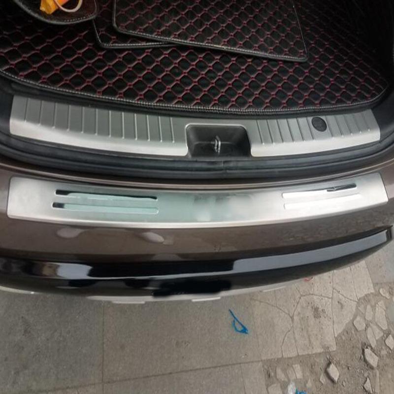 Car External Rear Bumper For Hyundai Santafe Santa Fe 2006 2007 2008 2009 2010 2011 2012 Back Trunk Inner Trim Cover Plate Pedal