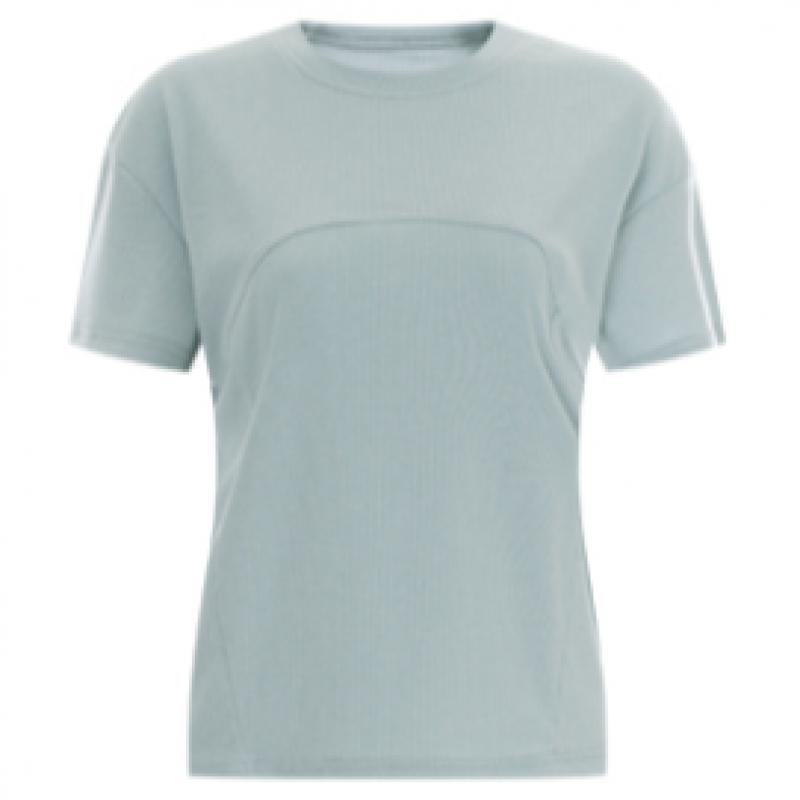 Shop Women Ribbed STreTch Summer ShorT Sleeve T shirT Pink Dai Wsh 11951