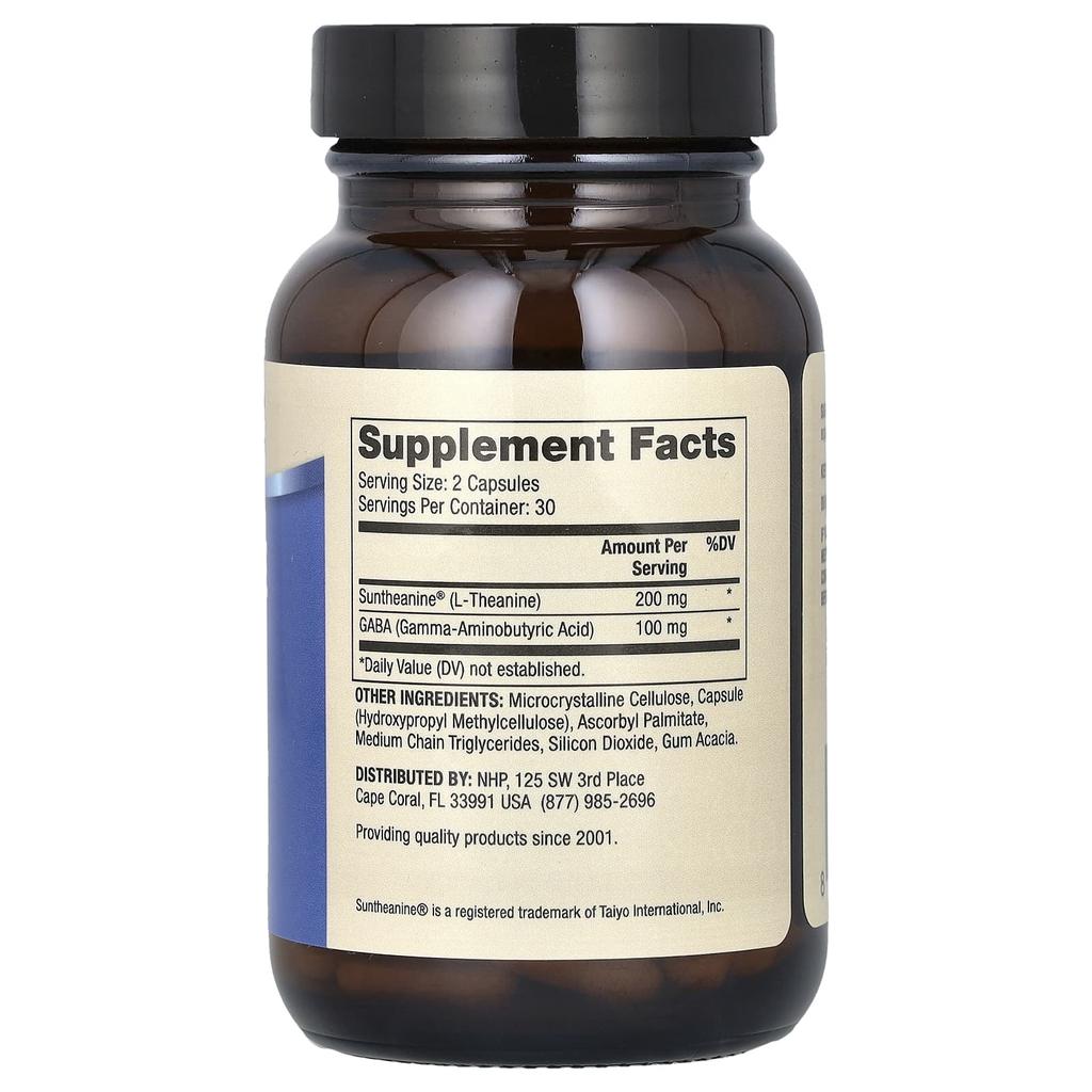 Dr. Mercola, L-Theanine + GABA, 60 Capsules