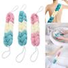 2Pcs Bath Strip Long Bath Loofahs Stretchable Mesh Exfoliating Loofah Back Scrubber Adult Bath Towel With Back Bath Towel