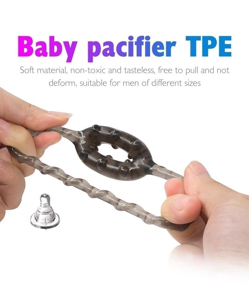 1pcs Men Male Soft Silicone Ring Round Men Time Delayed Rings Hoop Couple Lover