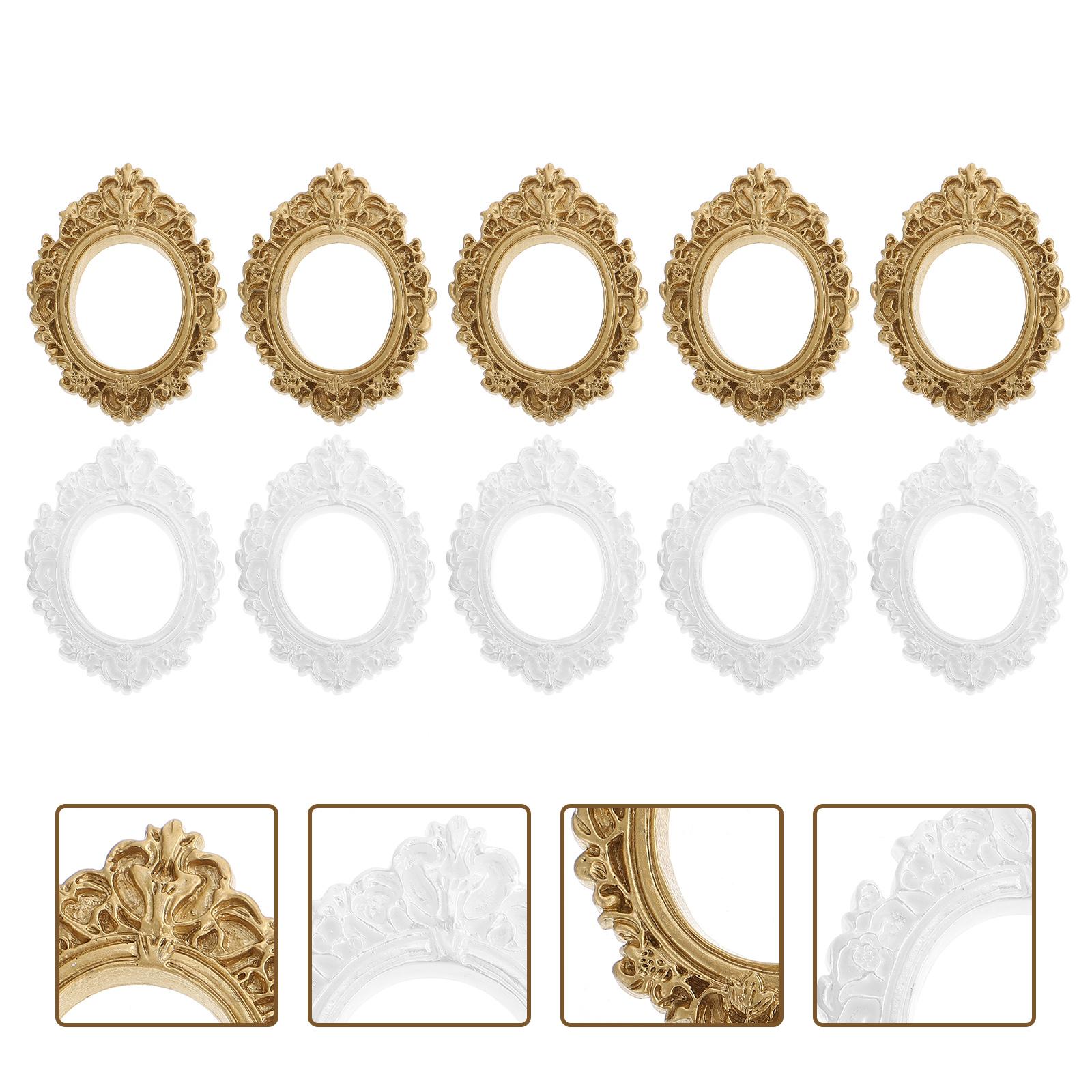 

10 шт. DIY фоторамка винтажные аксессуары для декора ретро маленькие рамки ручной работы декоративные картины ювелирные изделия дисплей барокко