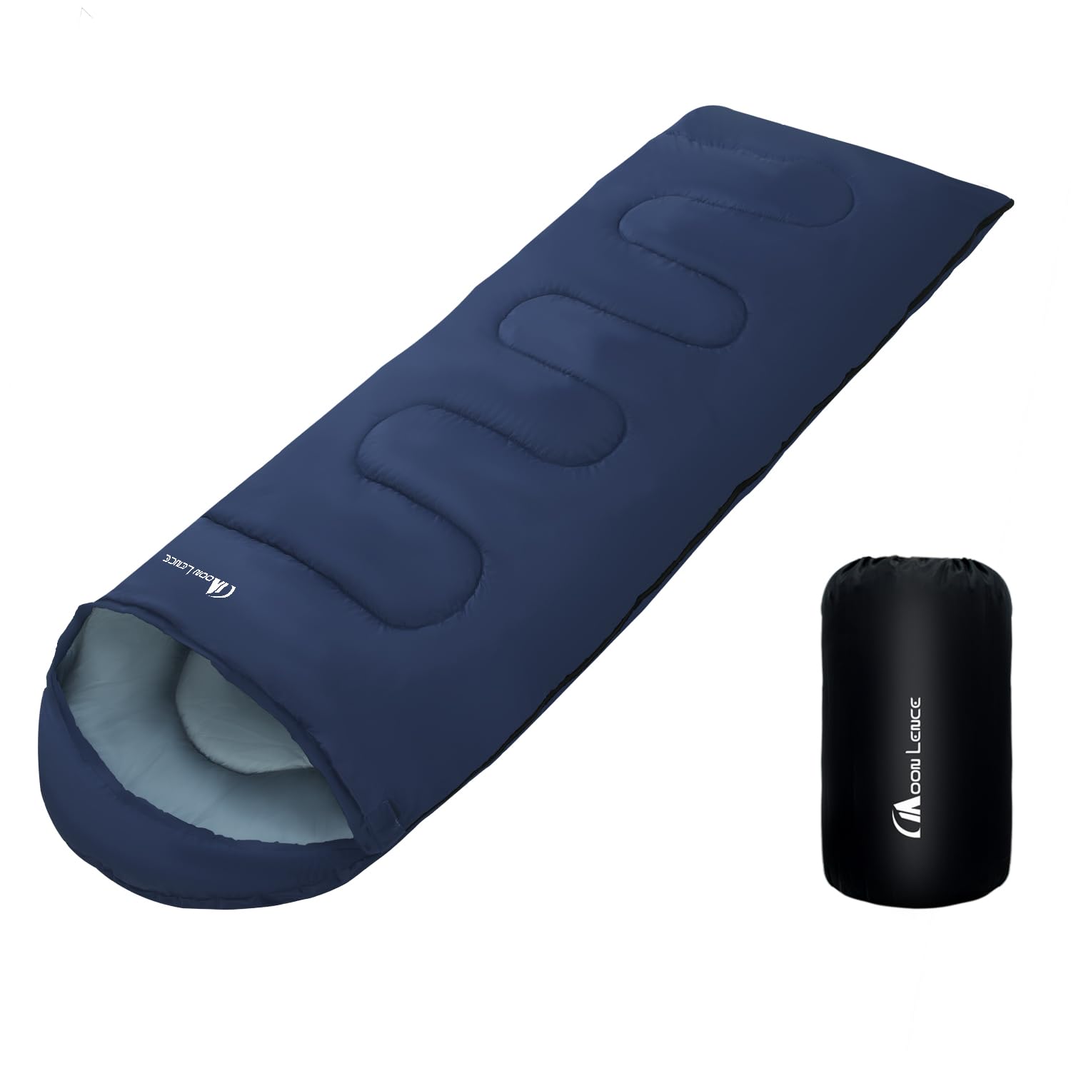 

Спальный мешок-конверт MOON LENCE Комфортная температура для сна на открытом воздухе при бедствии Полностью для сумки для хранения Синий мешок, Тип, 2,2 кг, -15~0℃, синий