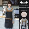 Custom Logo Waterproof and Oil-Proof Apron for Catering, Milk Tea, Coffee Shops, Baking, and Cooking