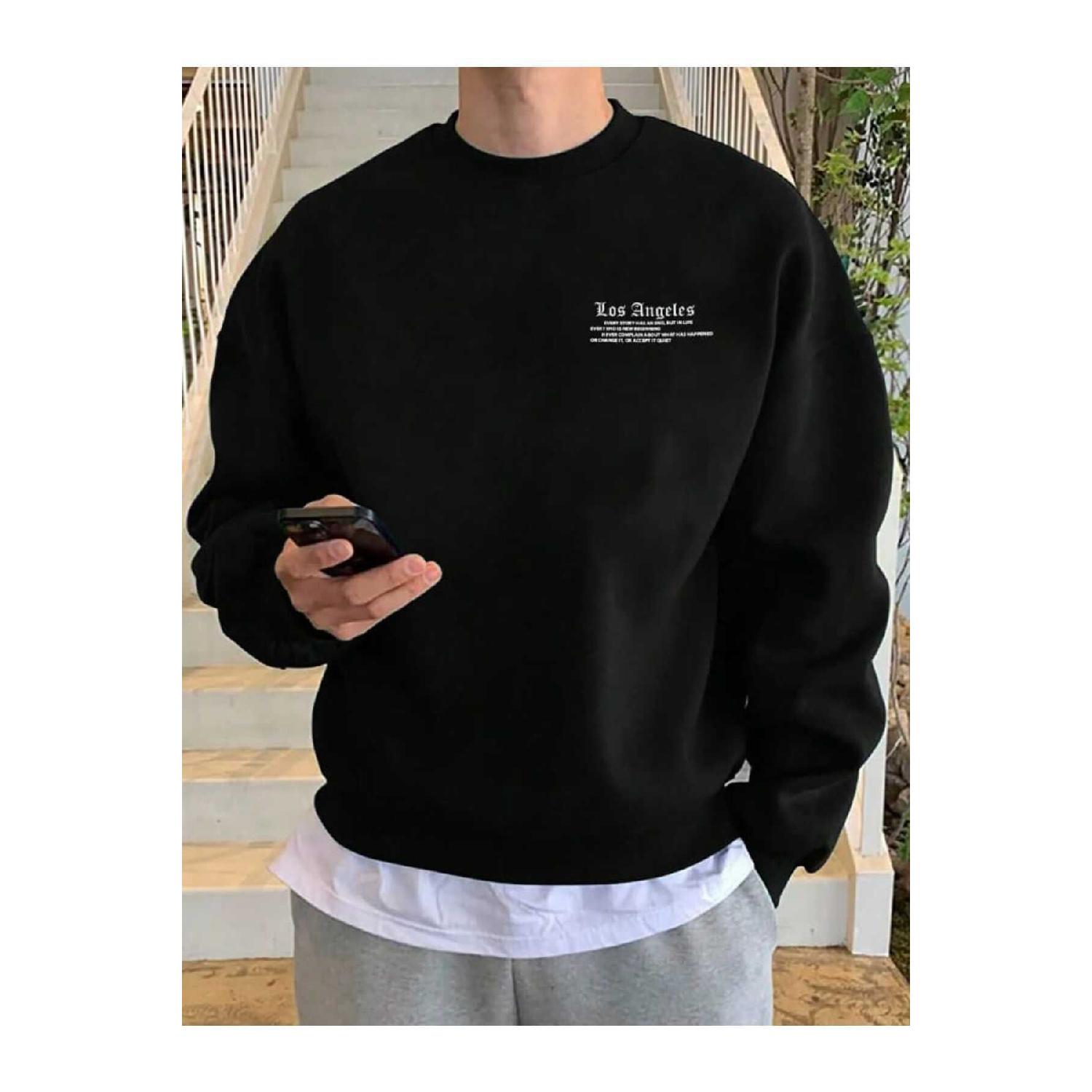 

Trendpunky1 Oversize-толстовка Los Angeles с флисовой подкладкой Зима S чёрный