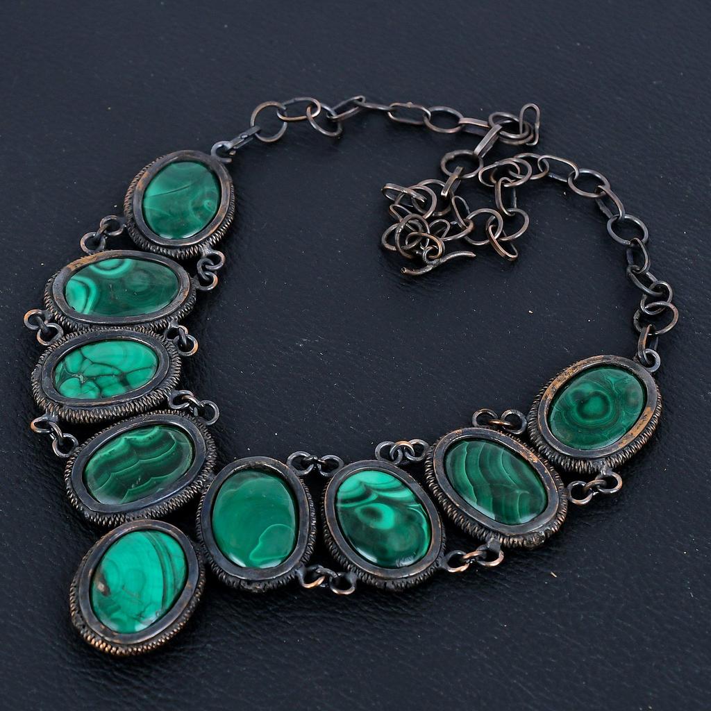 Malachite Necklace, 999 Copper Wire Wrapped Gemstone Jewelry, Handmade Necklace Amazing Jewelry, Gift For Her