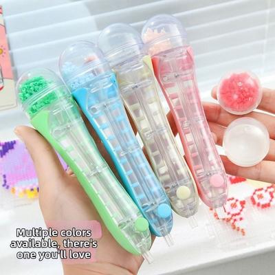 2.6mm Tip Fuse Bead Pen Efficient Perler Bead Dispenser Press-Type Bead Pen Beading Project