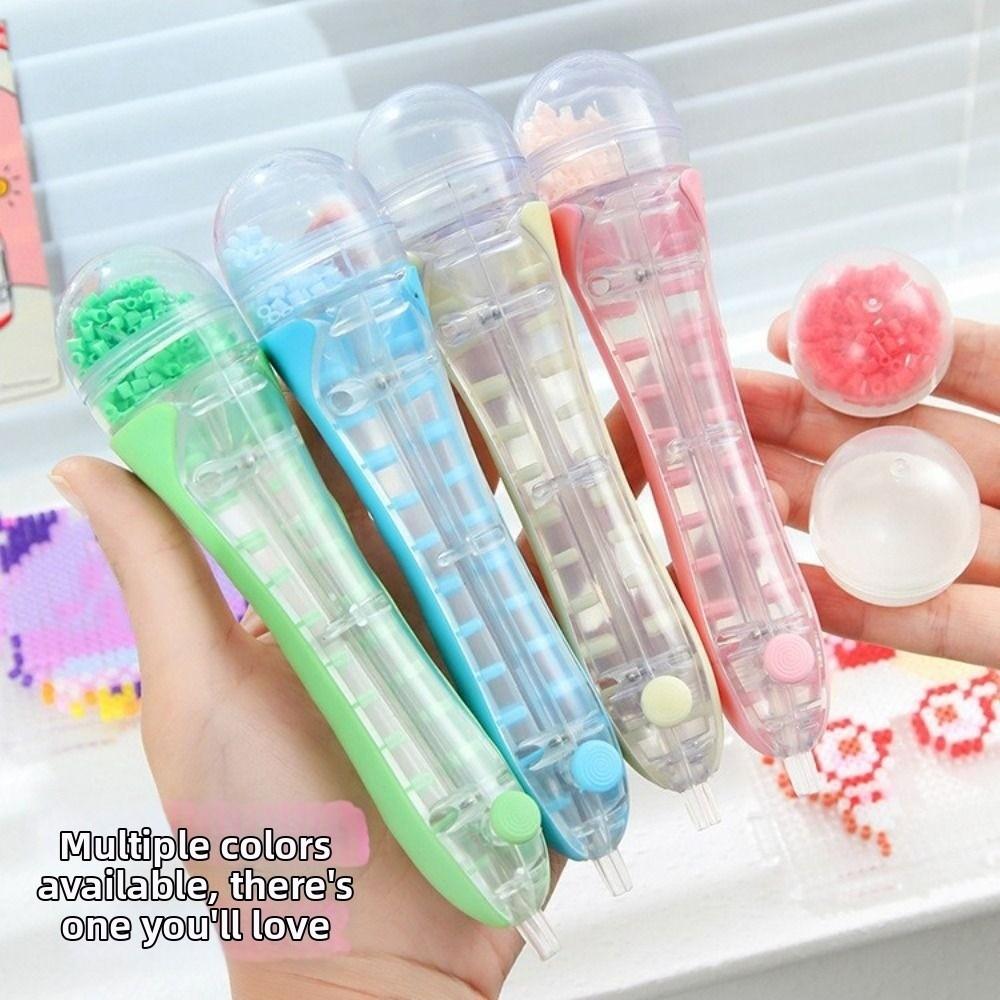 Automatic Bead Placement Pen Efficient Perler Bead Dispenser Bead Positioning Pen Kids Toys