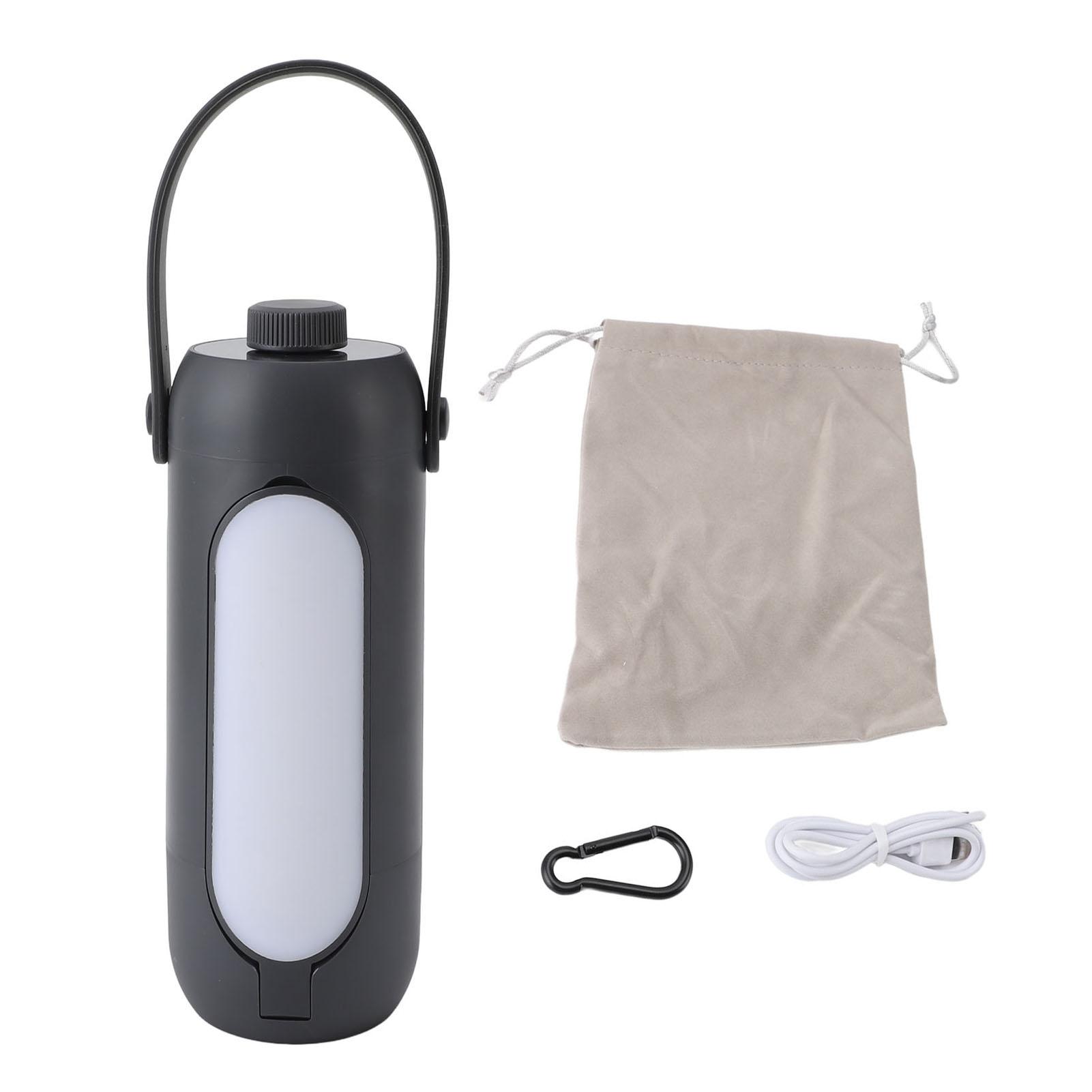 

Складна світлодіодна кемпінгова лампа-ліхтар 10000 мАг USB акумуляторна складана IP54 водонепроникна темно-сірий колір