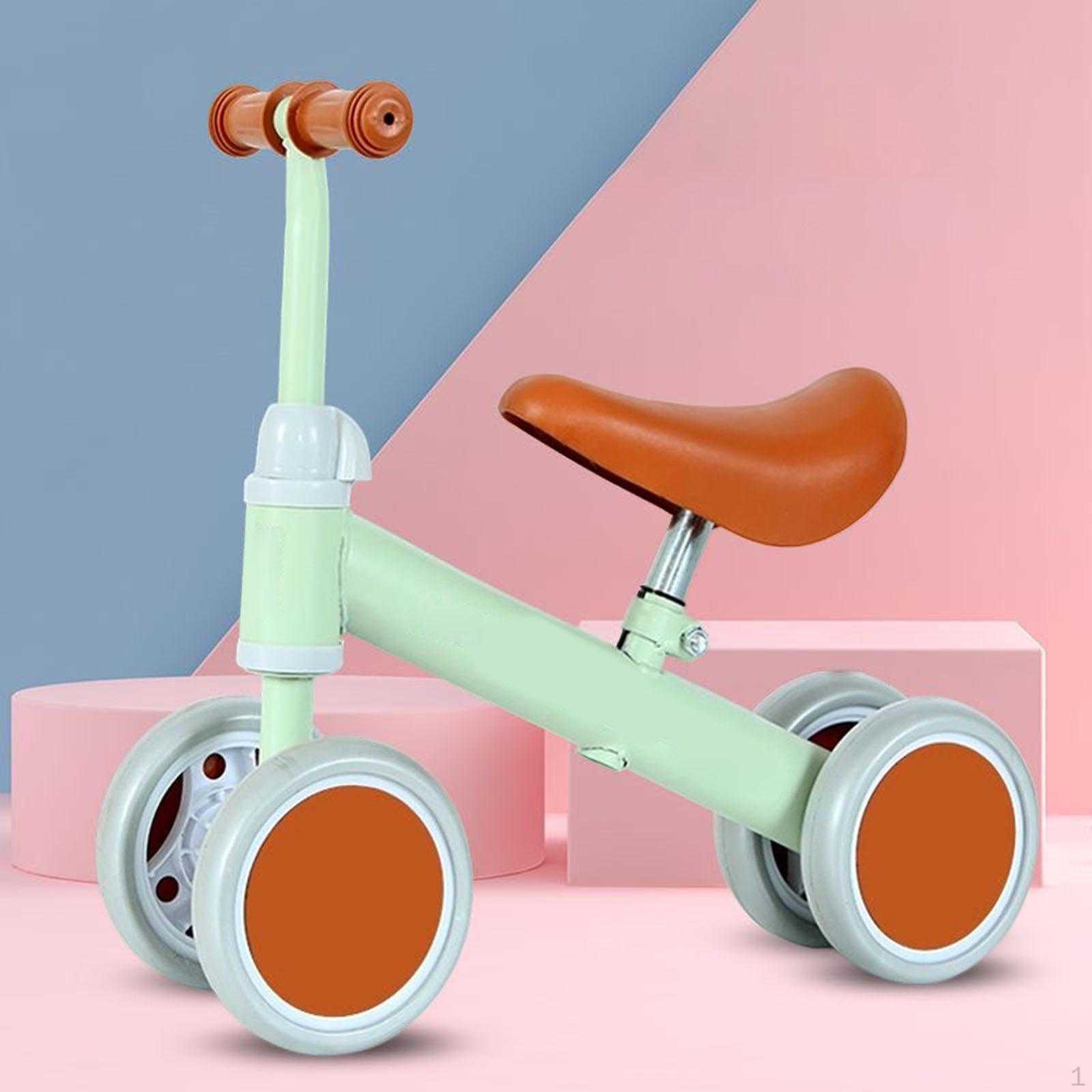 

Дитячий баланс-байк з 4 колесами для хлопчиків дівчаток 1 2 3 роки подарунок на день народження зелений