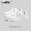 Women's Universal White Sneakers 2025: New Summer Thick-Soled Sports Shoes for a Slimming Fit