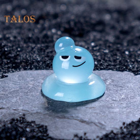 8Pcs/Set Water Sprites Figurine Luminous Mini Water Elf Ornament Miniature Cartoon Waterdrop Statue Toy Microlandscape Desktop Decoration Ornament