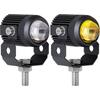 2Pcs Motorcycle Led Lens Spotlight Dual-Color High Low Beam External Headlight Auxiliary Fog Lamp Moto Driving Lamp