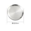 Stainless Steel Round  Food Storage Tray Korean Style Steak BBQ Buffet Plates Durable Thicken Shallow Dishes Kitchen Tools