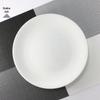Pure White Ceramic Round Dinner Plate