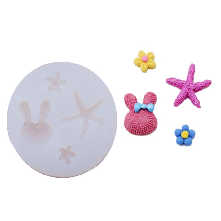 Multipurpose Silicone Craft Mold with Starfish Shell Design Perfect for Candle Soap Resin Art Craft Enthusiasts