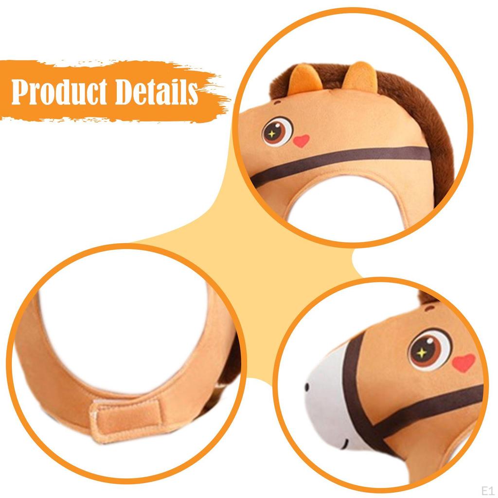 Horse Head Hat Dress up Cute Cosplay Cap for Carnival Holiday Graduation