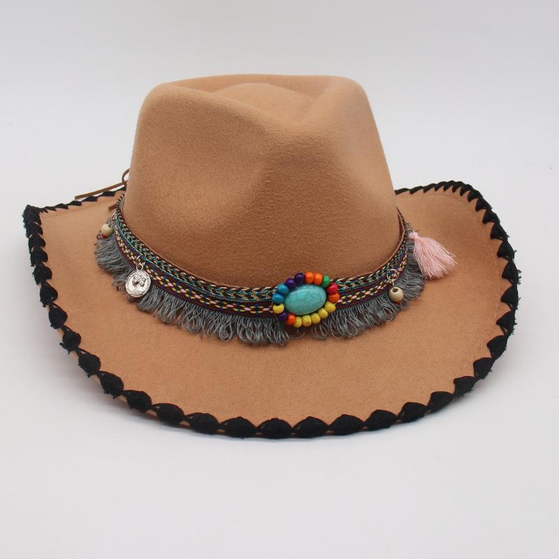 Holiday Travel Ethnic Style Jazz Hat Men And Women Top Hat Direct Sales Cowboy Hat