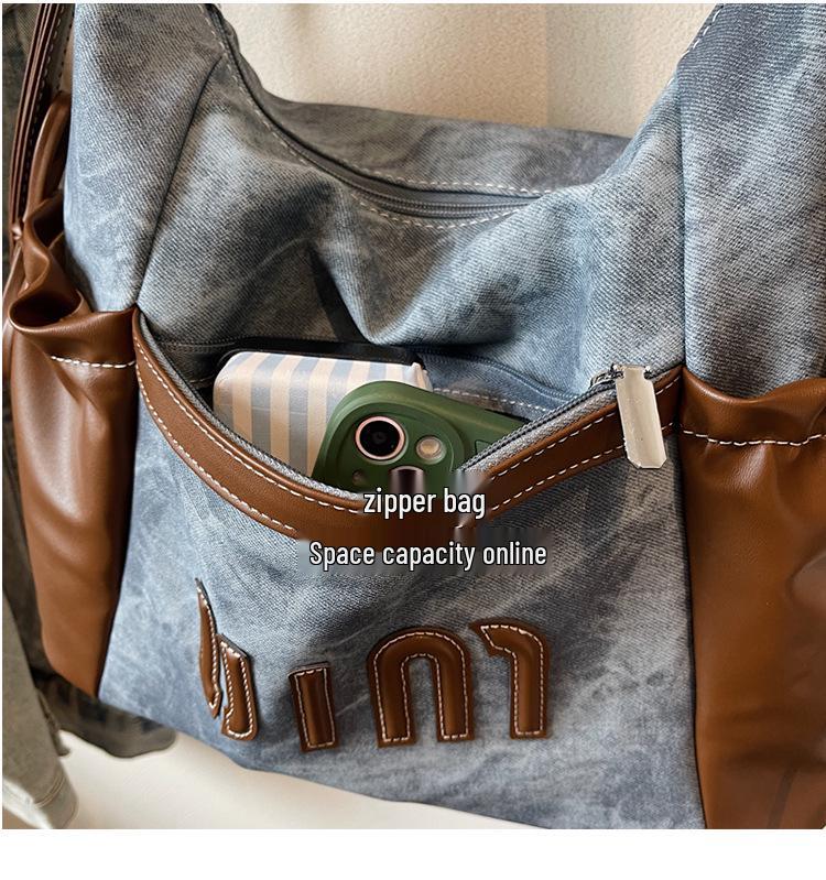 Damen Retro Minimalistisch Großvolumige Tragetasche - High-End Outdoor Lässige Schulterhandtasche