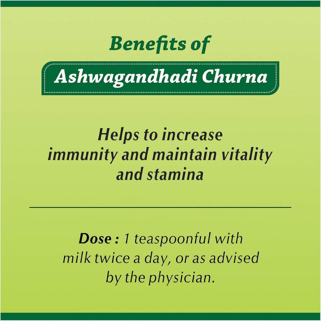 Baidyanath Asli Ayurved Ashwagandhadi Churna 100 G Pack Of 2 Powder For Stamina Immunity Support