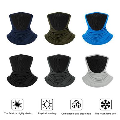 Summer Cycling Face Guard Neck Gaiter Windproof UV Protection Breathable Quick Drying Men Women Outdoor Bandana Neck Scarf Face Shield