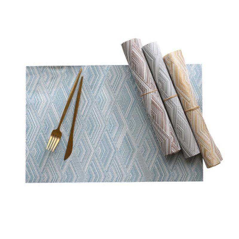 Tischsets Waschbar PVC Tischdecke Untersetzer Matte Tischsets Fleckenabweisend Essschüssel Untersetzer Rutschfeste Unterlage