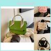 Modische PU-Schultertasche im Vintage-Stil für Damen mit schickem Schal in Schwarz, Rosa, Weiß, Grün, Blau und Khaki