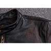 Chinese Size Men Leather Jacket Vintage Black 100% Natural Genuine Cowhide Coats Men's Leather Coat Male Clothes Autumn