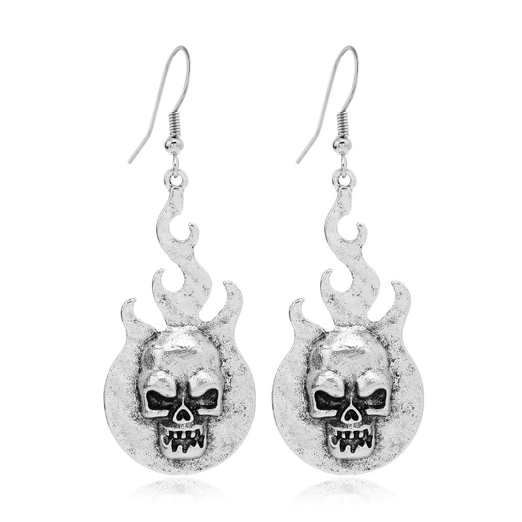 Halloween Earrings, Creative Personality Simple Retro Skull Earrings Old Earrings, Accessories