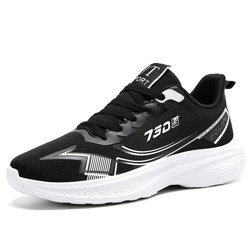 Running shoes men's summer 2025 new breathable mesh sneakers women's couple sneakers shock-absorbing lightweight running shoes
