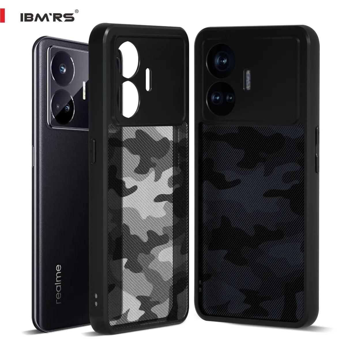 

(В комплекте ремешок на запястье)[Двойное покрытие против царапин] Совместимо с чехлом Realme GT Neo5 SE, прозрачный жесткий противоударный защитный чехол - черный камуфляж Art Camo