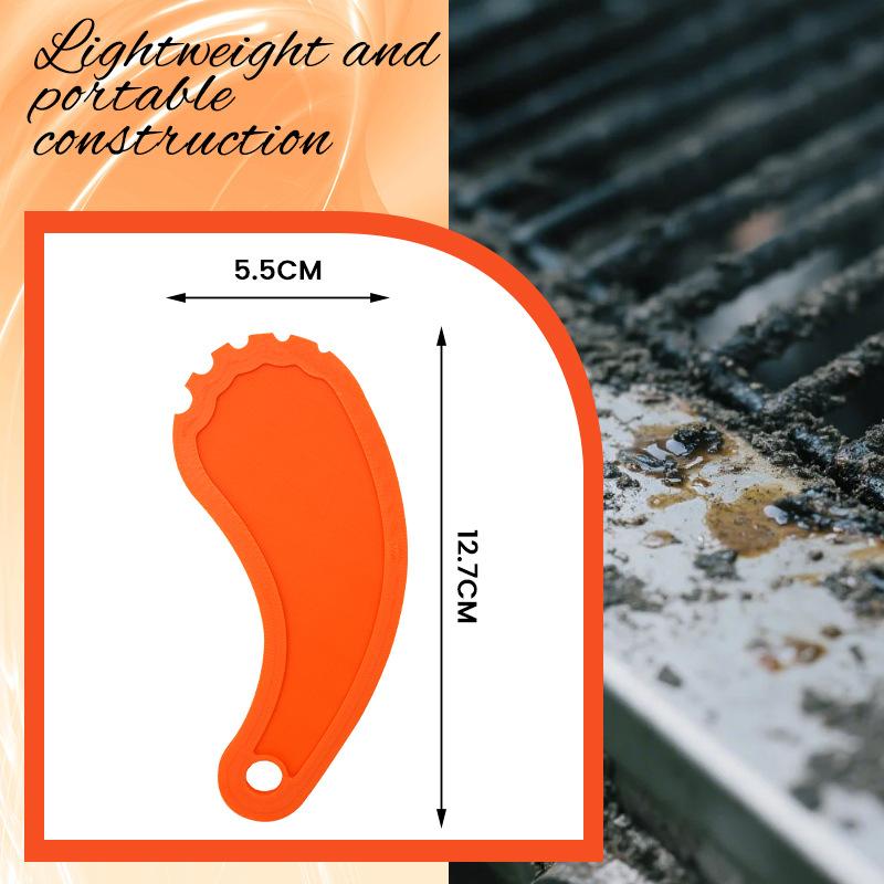 Residue Cleaner, Outdoor Compact and Portable Baking Tray, Barbecue Scraper, Plastic