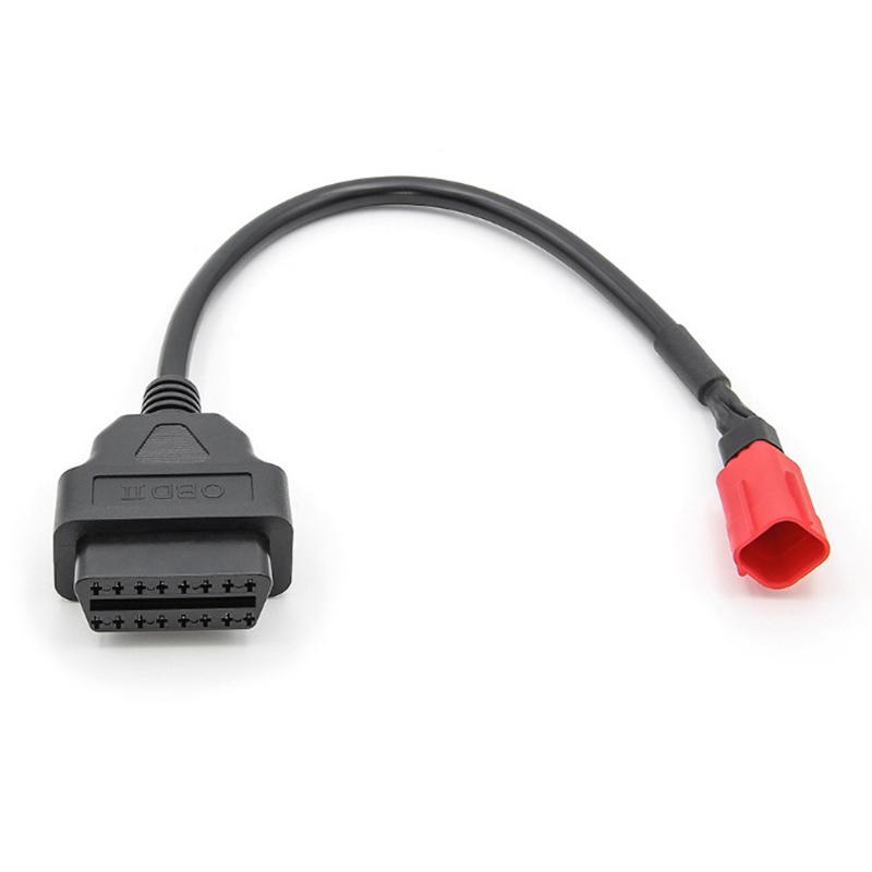 Cablu adaptor de diagnosticare cu 6 pini la OBD2 pentru diagnosticarea defecțiunilor motorului motocicletei Moto Guzzi Piaggio Vespa și conector pentru detector