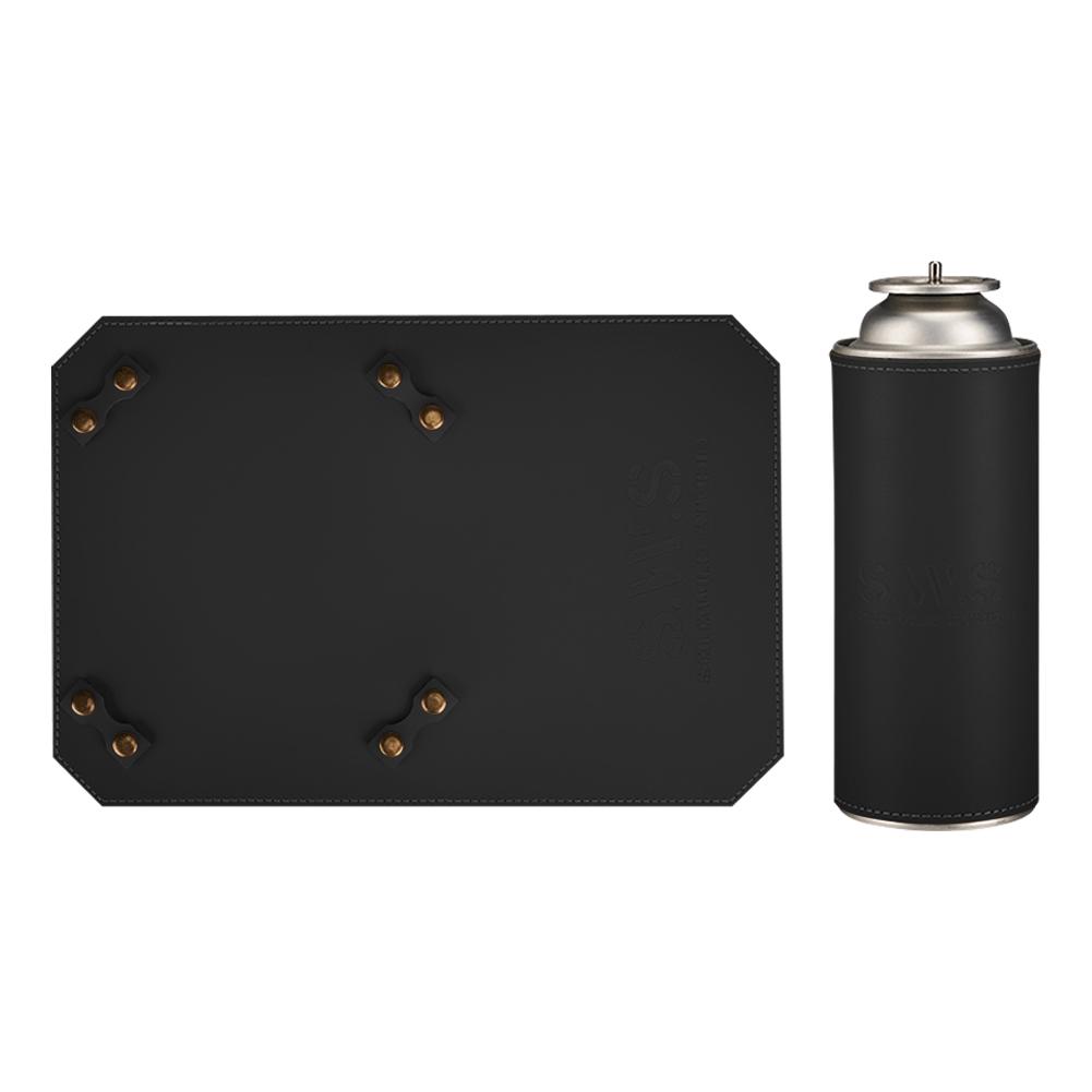 Handmade Pedestal Pad PU Gas Tank Protective Leather Sleeve Cooking Stove Mat for Soto ST-310 Stove Accessories