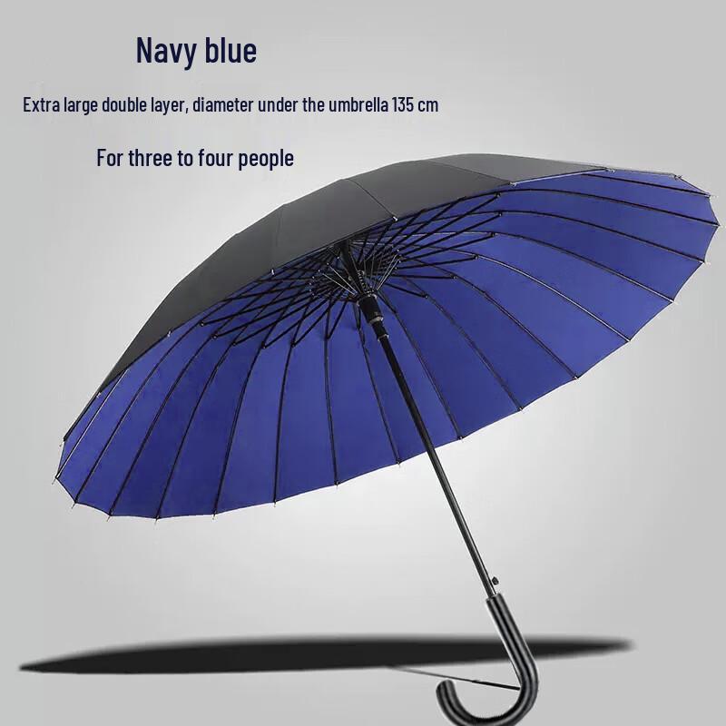 Kemite CLQ Extra Large 24-Rib Automatic Business J-Handle Umbrella