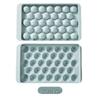 Wiederverwendbare Silikon Eiswürfelform mit Deckel - 5er Pack