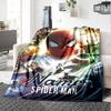 Custom Name Spider-man: Spider-verse Flannel Blanket for Super Soft Cute Comfort Blanket for Travel Bedding Couch Sofa Blanket