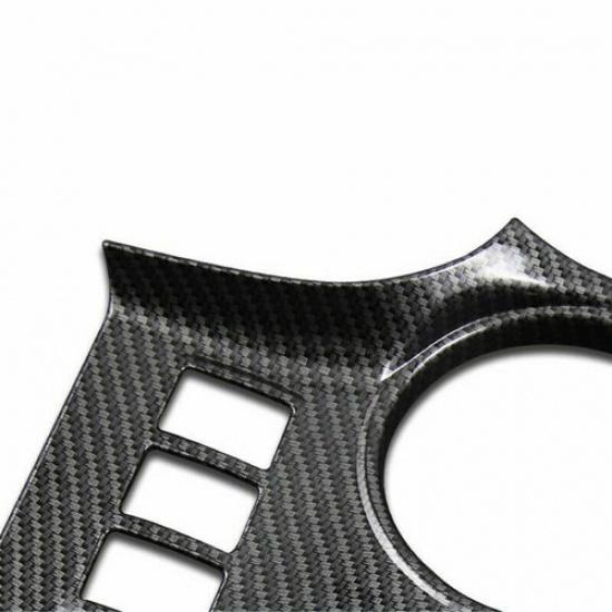 Carbon Fiber Gear Shift Box Panel Cover Trim For Toyota Highlander 2015-2019