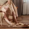 Horse Blanket Brown Blue Ivory Bedspread Modern Luxury Decorative For Sofa Throw Warm Living Room Bedding Home Decorations