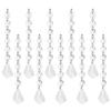 10PCS Acrylic Pendant 15cm Leaf Shape for Chandeliers Wedding Party Christmas Tree