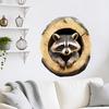 3D Simulation Tree Hollow Raccoon Wall Sticker Self-Adhesive Removable Living Room Bedroom Kids Room Background Wall Home Decor Art Wholesale
